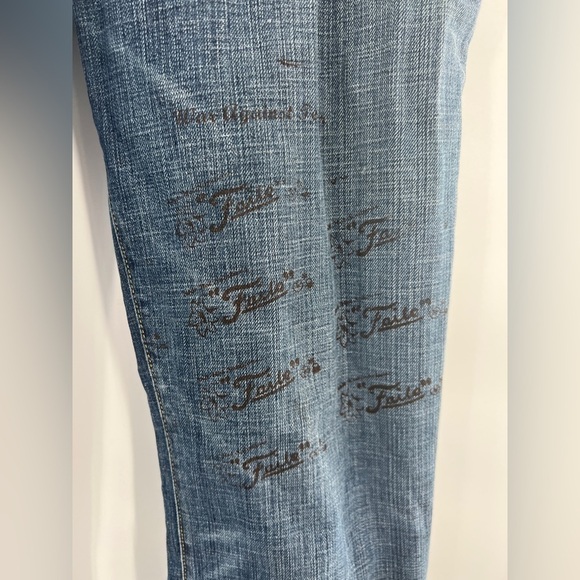 Paper Denim & Cloth 1988 graffiti blue jeans boredom size 30 - Picture 4 of 11